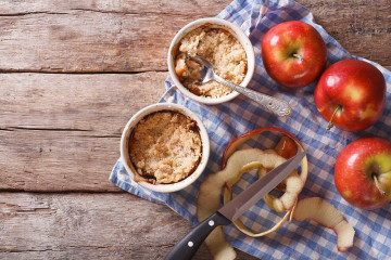 Appel Crumble met Vanille ijs