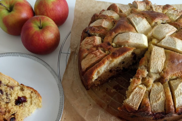 Cake met appel en banaan