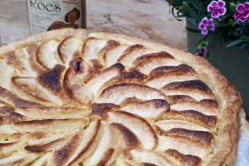 Frangipanetaart met appel en speculaas 