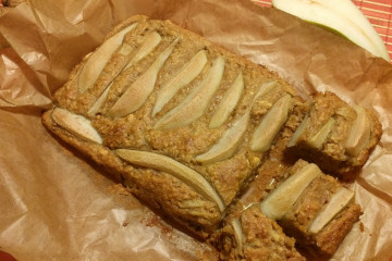 havermoutcake met peer