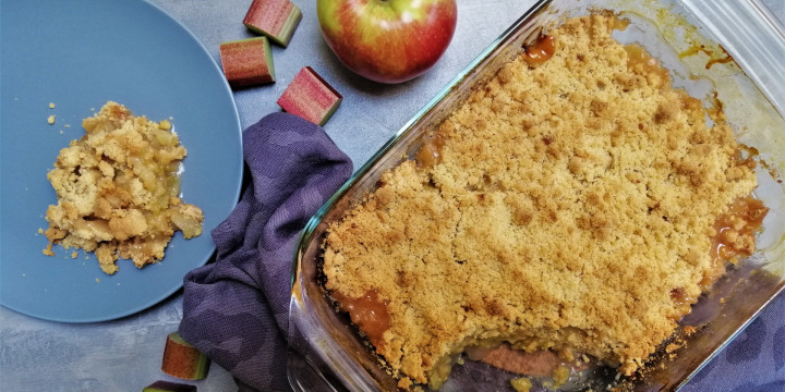 Appel Rabarber Crumble